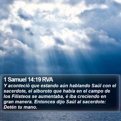 1 Samuel 14:19 RVA Bible Verse Image