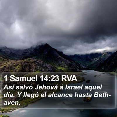 1 Samuel 14:23 RVA Bible Verse Image