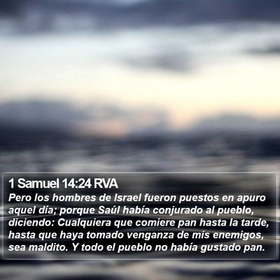 1 Samuel 14:24 RVA Bible Verse Image