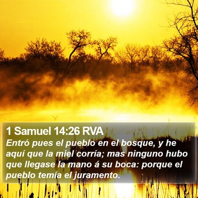 1 Samuel 14:26 RVA Bible Verse Image
