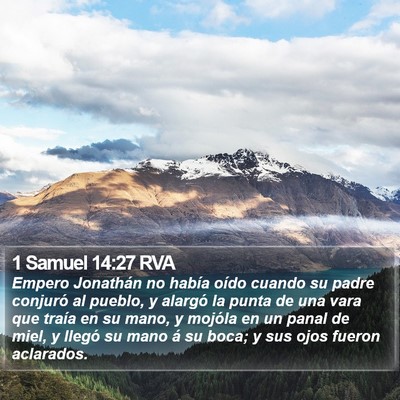 1 Samuel 14:27 RVA Bible Verse Image