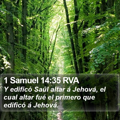 1 Samuel 14:35 RVA Bible Verse Image