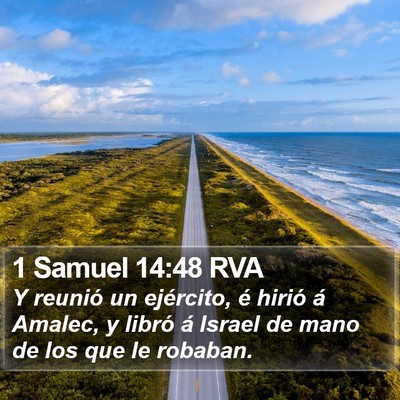 1 Samuel 14:48 RVA Bible Verse Image