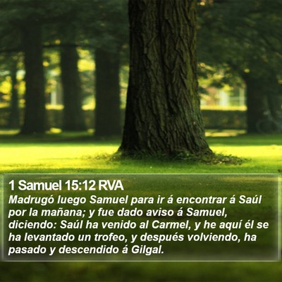 1 Samuel 15:12 RVA Bible Verse Image