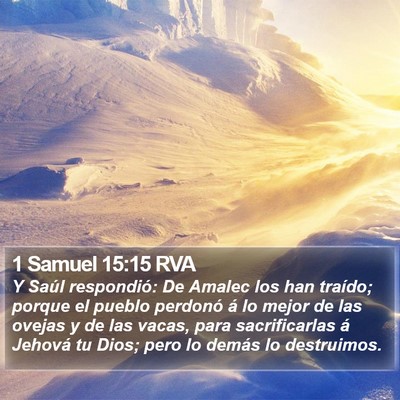 1 Samuel 15:15 RVA Bible Verse Image