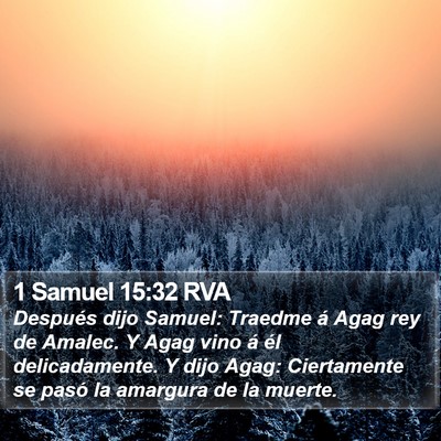 1 Samuel 15:32 RVA Bible Verse Image