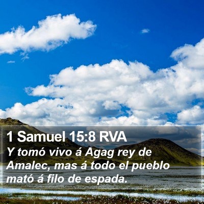 1 Samuel 15:8 RVA Bible Verse Image