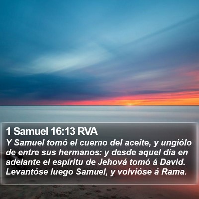 1 Samuel 16:13 RVA Bible Verse Image