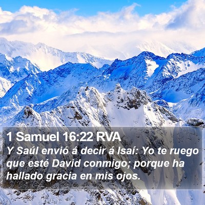 1 Samuel 16:22 RVA Bible Verse Image