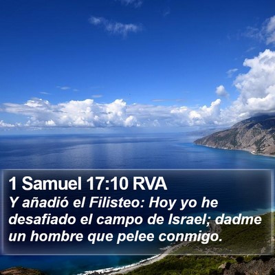 1 Samuel 17:10 RVA Bible Verse Image