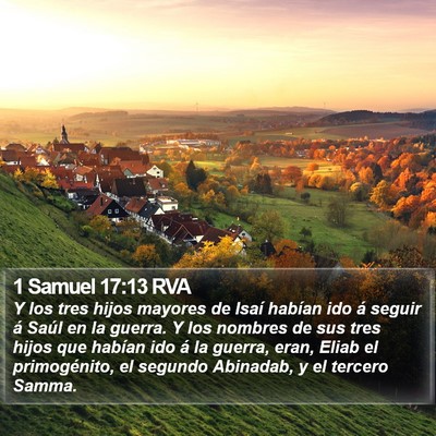 1 Samuel 17:13 RVA Bible Verse Image