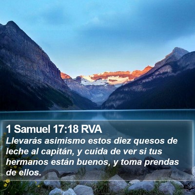 1 Samuel 17:18 RVA Bible Verse Image
