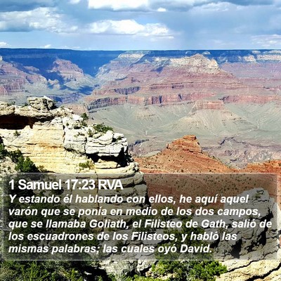 1 Samuel 17:23 RVA Bible Verse Image