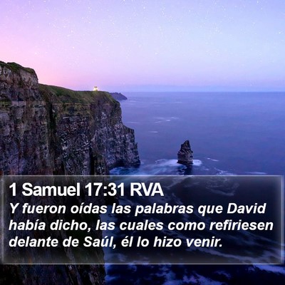 1 Samuel 17:31 RVA Bible Verse Image
