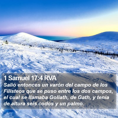 1 Samuel 17:4 RVA Bible Verse Image