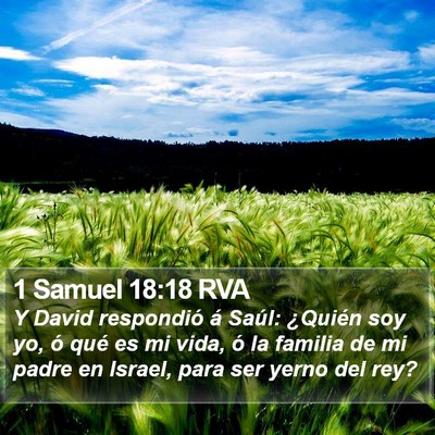 1 Samuel 18:18 RVA Bible Verse Image