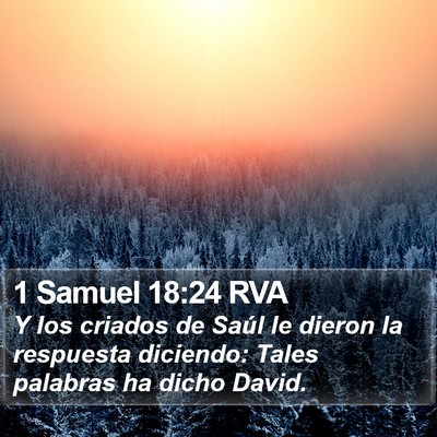 1 Samuel 18:24 RVA Bible Verse Image