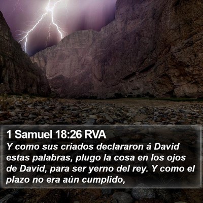 1 Samuel 18:26 RVA Bible Verse Image