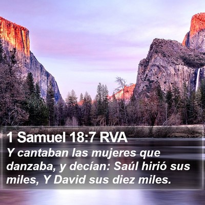 1 Samuel 18:7 RVA Bible Verse Image