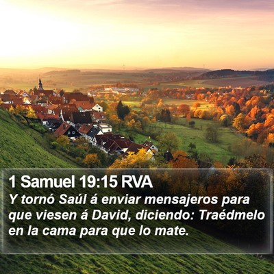 1 Samuel 19:15 RVA Bible Verse Image