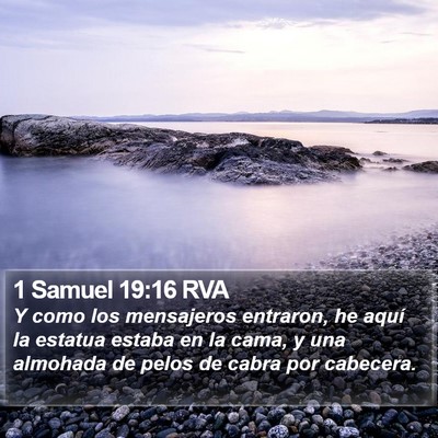 1 Samuel 19:16 RVA Bible Verse Image