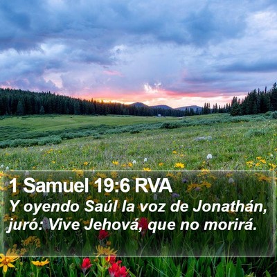 1 Samuel 19:6 RVA Bible Verse Image