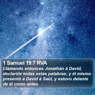 1 Samuel 19:7 RVA Bible Verse Image