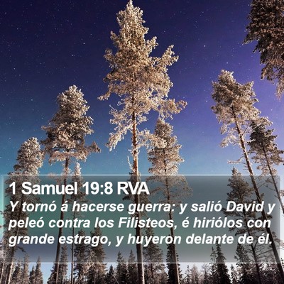 1 Samuel 19:8 RVA Bible Verse Image