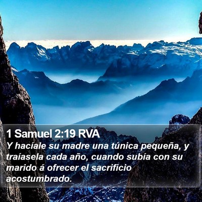 1 Samuel 2:19 RVA Bible Verse Image