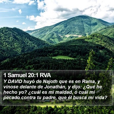 1 Samuel 20:1 RVA Bible Verse Image