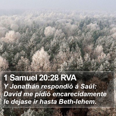 1 Samuel 20:28 RVA Bible Verse Image