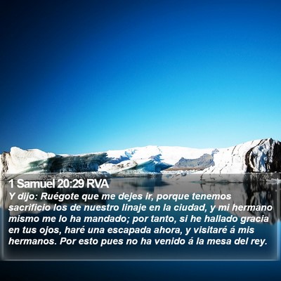 1 Samuel 20:29 RVA Bible Verse Image