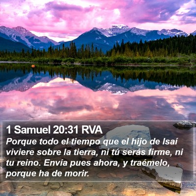 1 Samuel 20:31 RVA Bible Verse Image