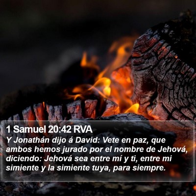 1 Samuel 20:42 RVA Bible Verse Image
