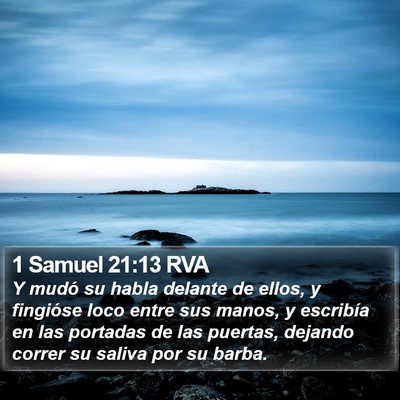 1 Samuel 21:13 RVA Bible Verse Image