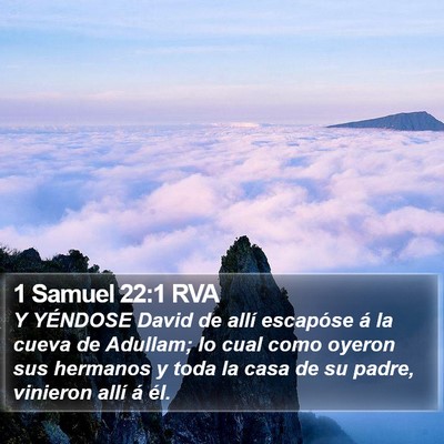 1 Samuel 22:1 RVA Bible Verse Image