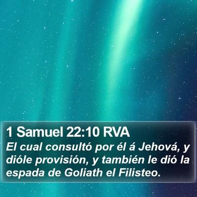1 Samuel 22:10 RVA Bible Verse Image