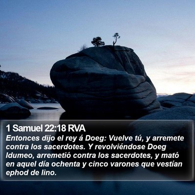 1 Samuel 22:18 RVA Bible Verse Image