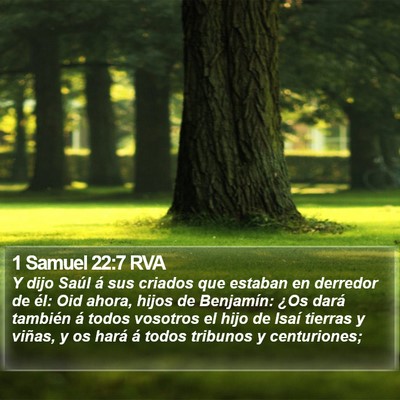 1 Samuel 22:7 RVA Bible Verse Image
