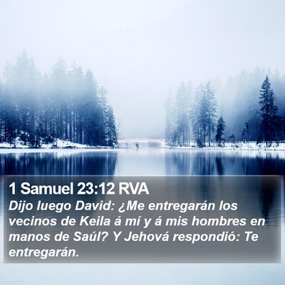 1 Samuel 23:12 RVA Bible Verse Image