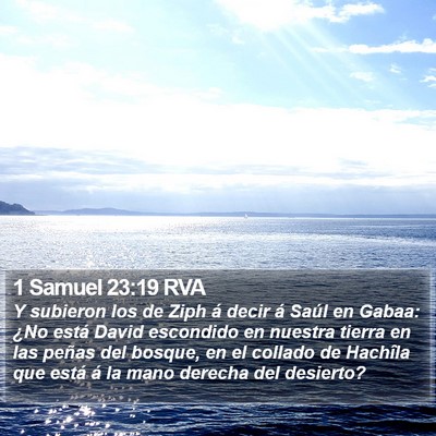 1 Samuel 23:19 RVA Bible Verse Image