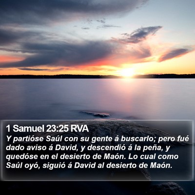 1 Samuel 23:25 RVA Bible Verse Image