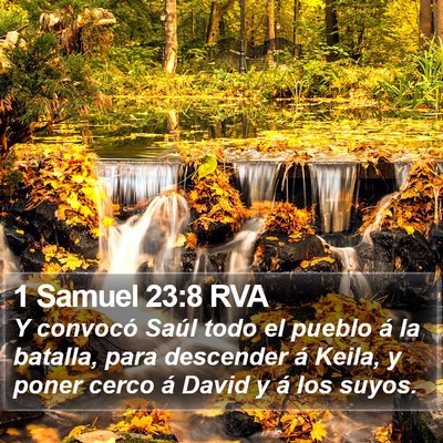 1 Samuel 23:8 RVA Bible Verse Image
