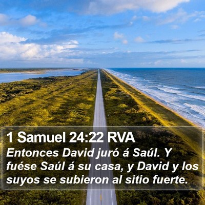 1 Samuel 24:22 RVA Bible Verse Image