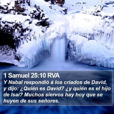 1 Samuel 25:10 RVA Bible Verse Image