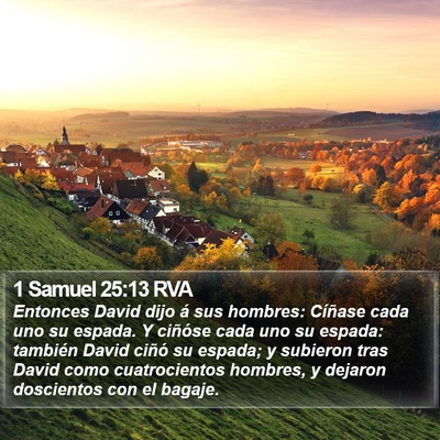 1 Samuel 25:13 RVA Bible Verse Image
