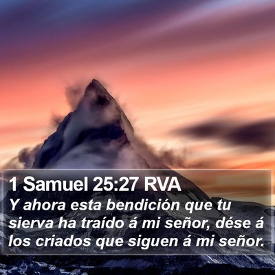 1 Samuel 25:27 RVA Bible Verse Image