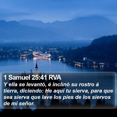 1 Samuel 25:41 RVA Bible Verse Image