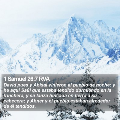 1 Samuel 26:7 RVA Bible Verse Image