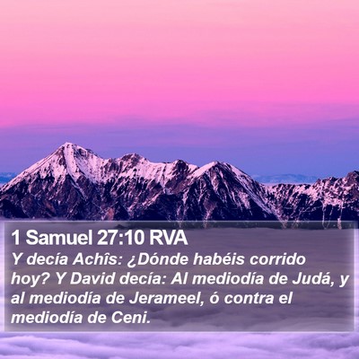 1 Samuel 27:10 RVA Bible Verse Image